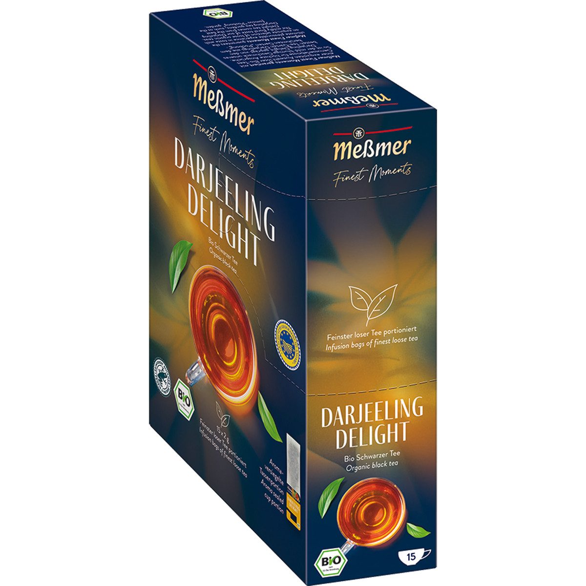 Meßmer Tee, Meßmer Bio Darjeeling Deliht 15 Tassen Portionen
