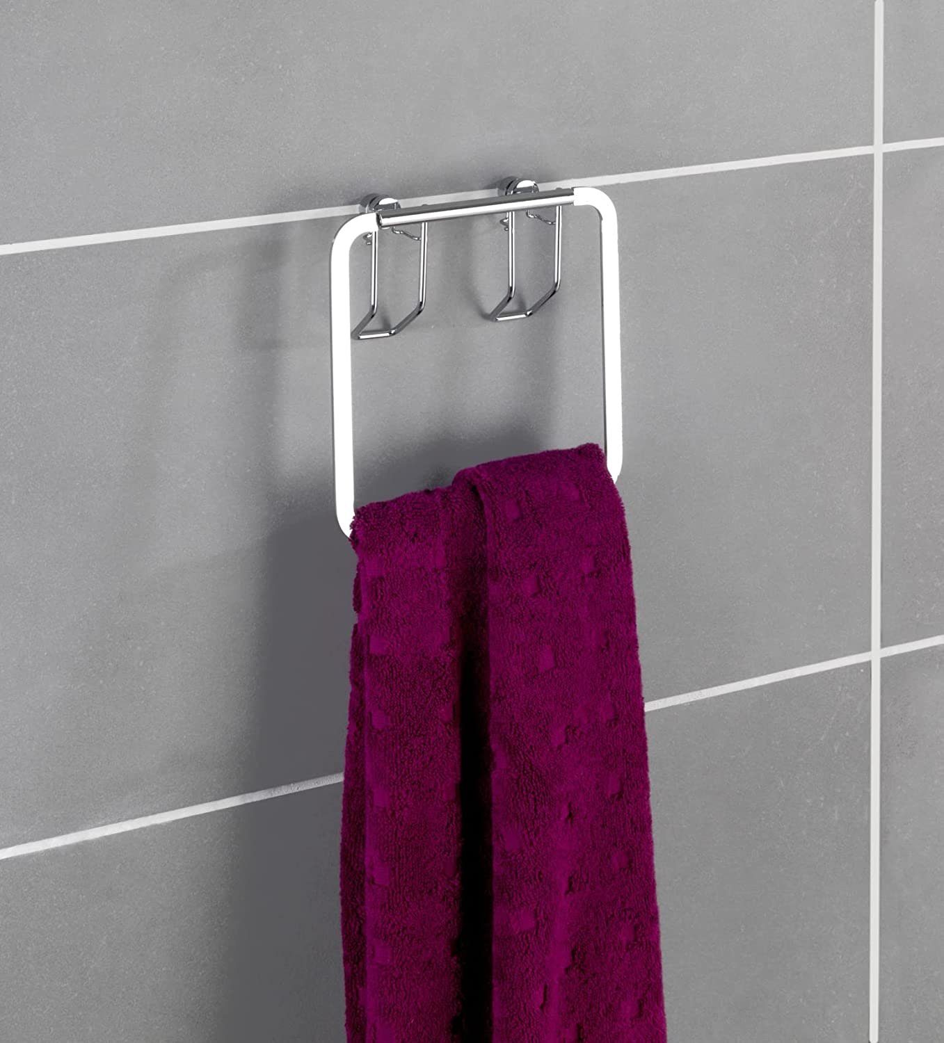 WENKO Handtuchhalter, Handtuchring Premium Edelstahl - Handtuchhalter, Handtuchstange