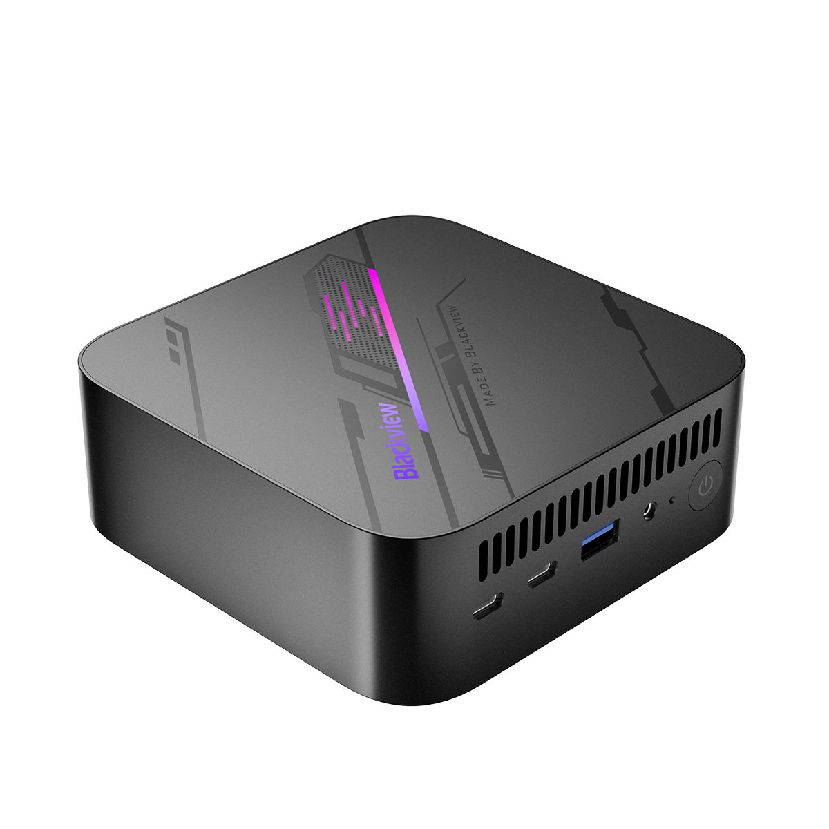 blackview Blackview MP100 Mini PC mit Ryzen 7 5825U, 32GB RAM & 1TB SSD Mini-PC (AMD, AMD Radeon Graphics (integriert), 32 GB RAM, 1000 GB SSD, 3-in-1 Kühlsystem mit Kupfer Heatpipes, Heat Sink und Lüfter, Ultra kompakt, Triple 4K Display-Support, Wi-Fi 6, Bluetooth 5.2)