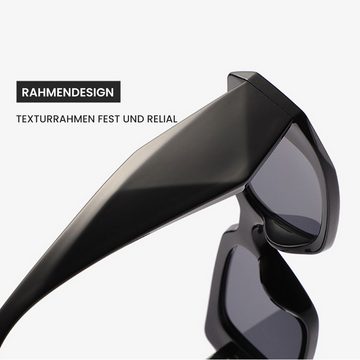 Daisred Sonnenbrille DamenTrendy Retro Vintage UV400- Square Frame Brillen & Zubehör Sonnenschutz