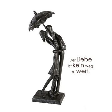 GILDE Dekoobjekt, Tolle Design Figur Skulptur mit Spruch und Weisheit UMBRELLA
