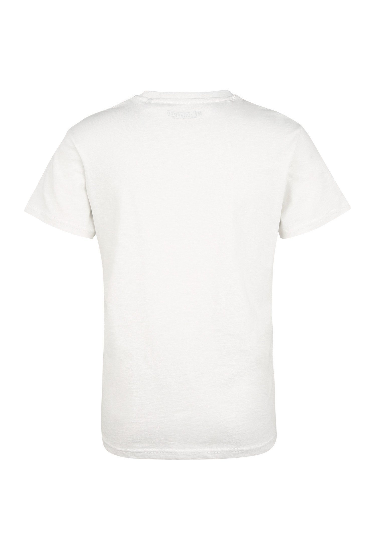 Recovered T-Shirt Marvel City Logo GOTS Ecru zertifizierte Bio-Baumwolle