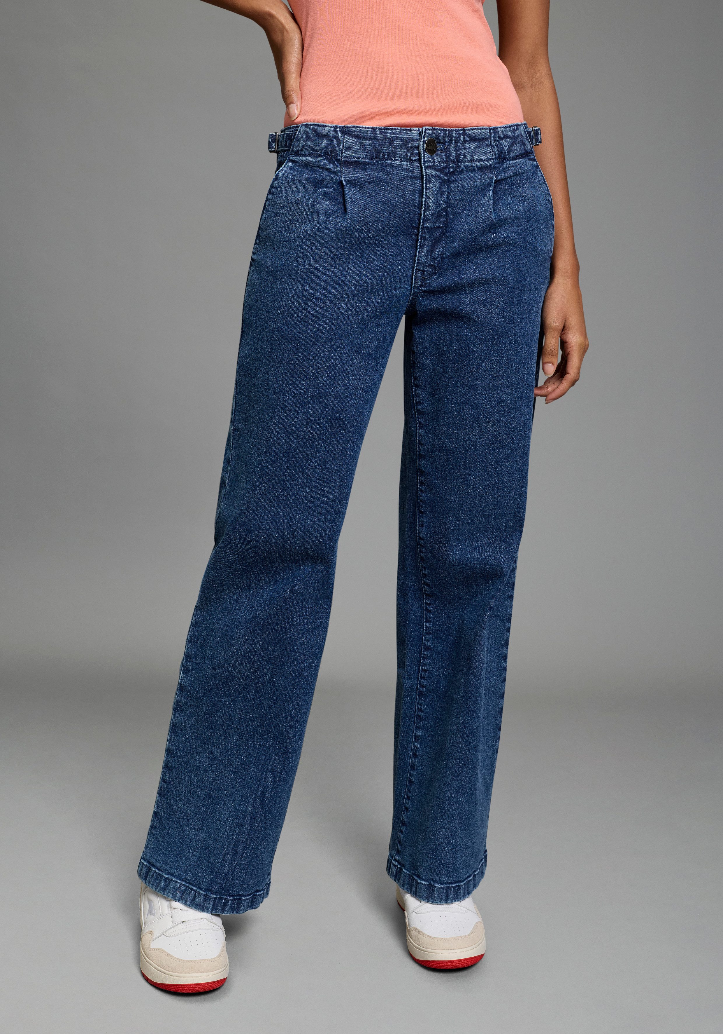 Arizona Weite Jeans weite Beinweite, normale Leibhöhe, bequeme Passform günstig online kaufen