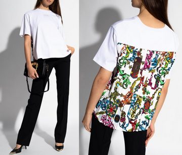 Versace T-Shirt VERSACE JEANS COUTURE PATTERNED Barock Top Bluse Shirt Oversized T-shi