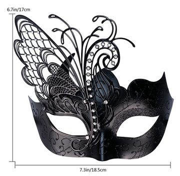 Dekorative Verkleidungsmaske Maskerade Maske für Frauen, Venezianische Maske Halloween Party, (1-tlg), Maskerade Maske, Karneval Masken Halloween Masken