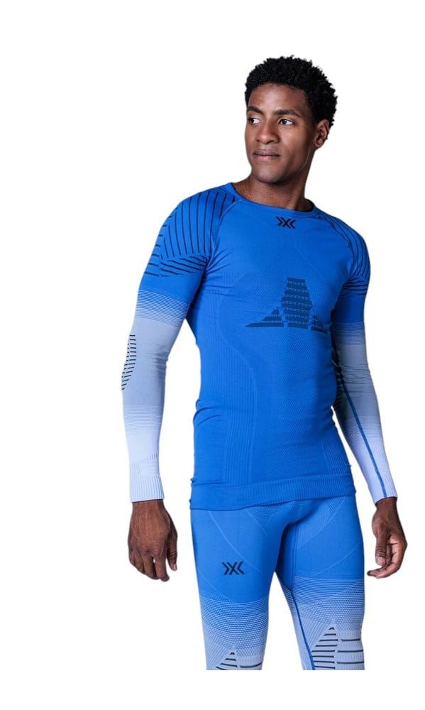 X-Bionic Langarmshirt Invent FX (temperaturregulierung) Unterwäsche royalblau/grau Herren