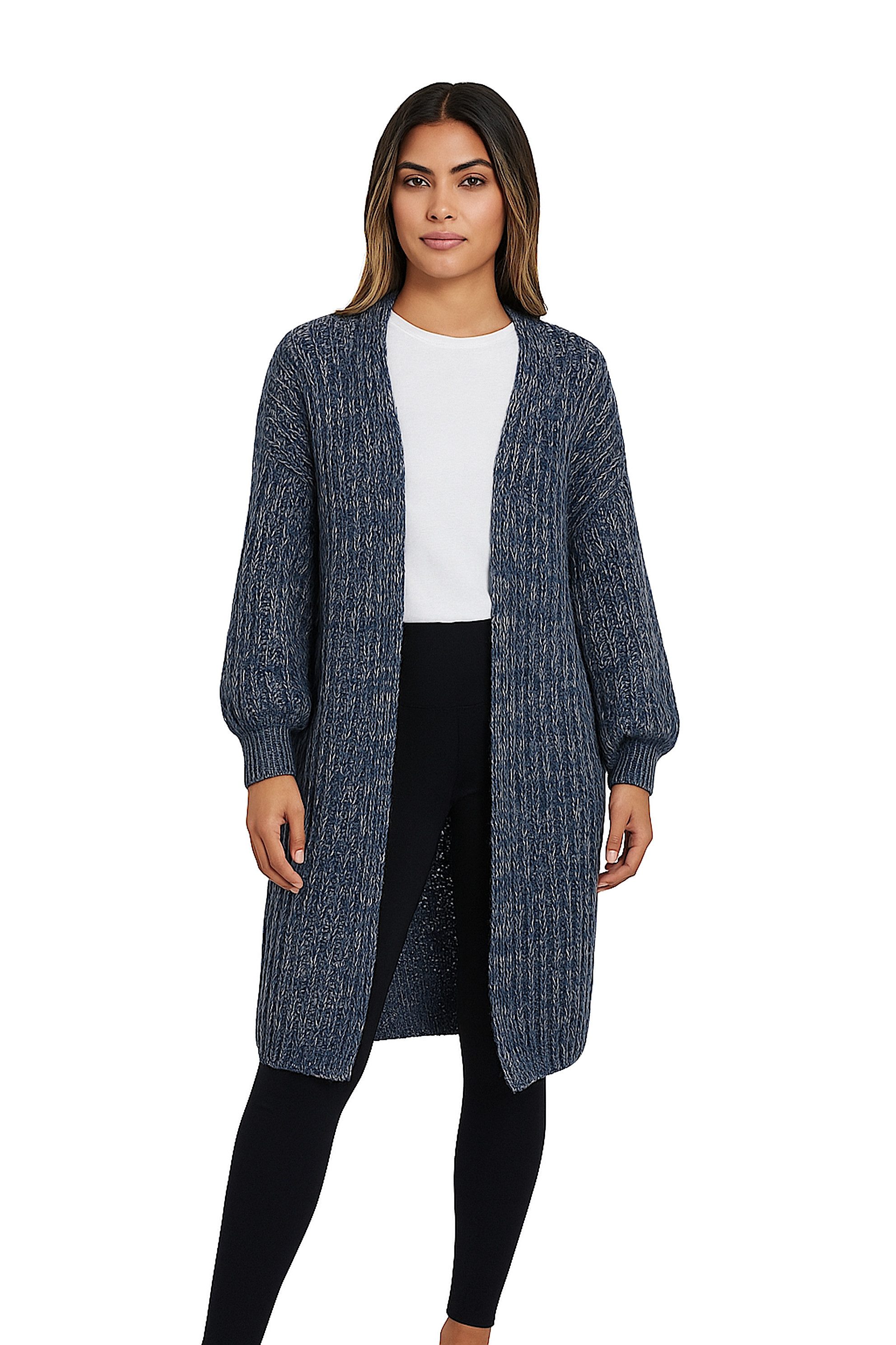 Longstrickjacke Worldclassca Strickjacke Cardigan Strickmantel Open-Front Pullover