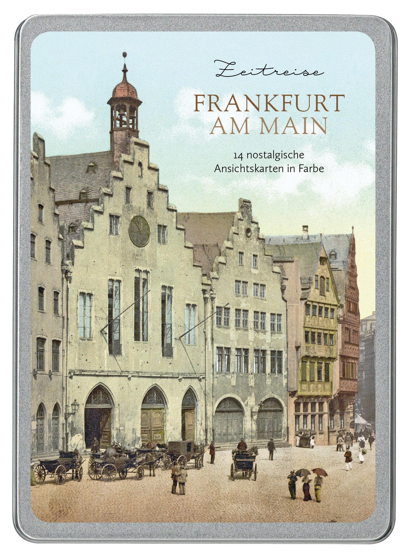 Papermoon Postkarte Frankfurt am Main: Zeitreise