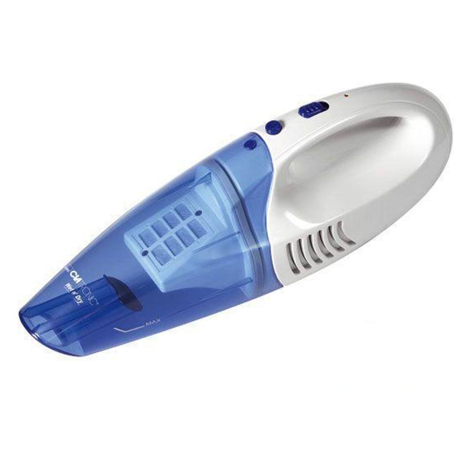 CLATRONIC Akku-Handstaubsauger Clatronic AKS 828 Handstaubsauger Blau, Weiß Beutellos