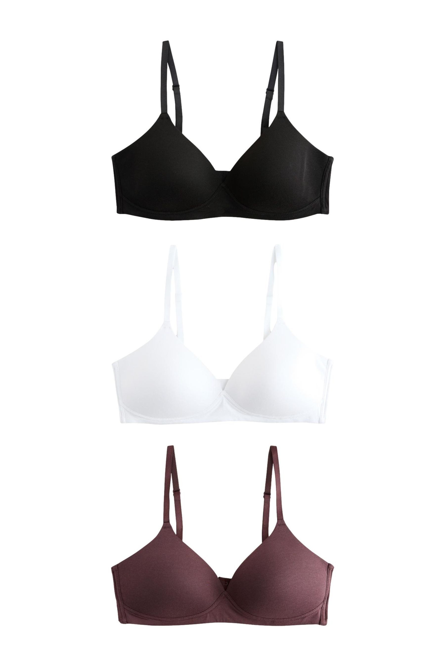 Bügelloser BH Wattierte Ultimate Comfort BHs ohne Bügel, 3er-Set