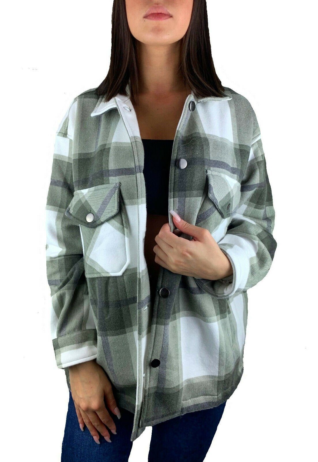 Flanellhemd Worldclassca Oversized Karo Hemd Hemdjacke Kariert Holzfällerhemd