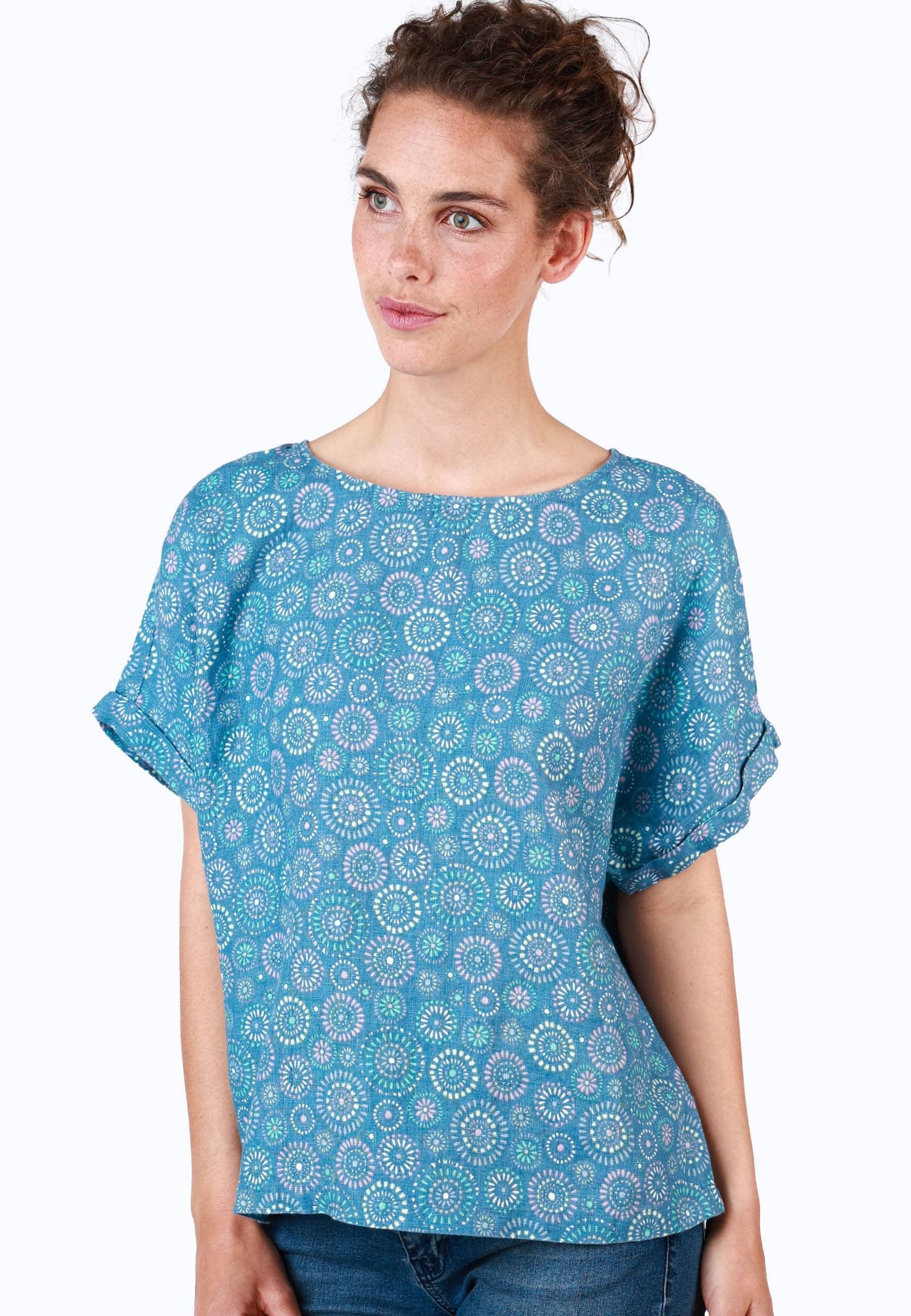 Deerberg Klassische Bluse Arlyn circles