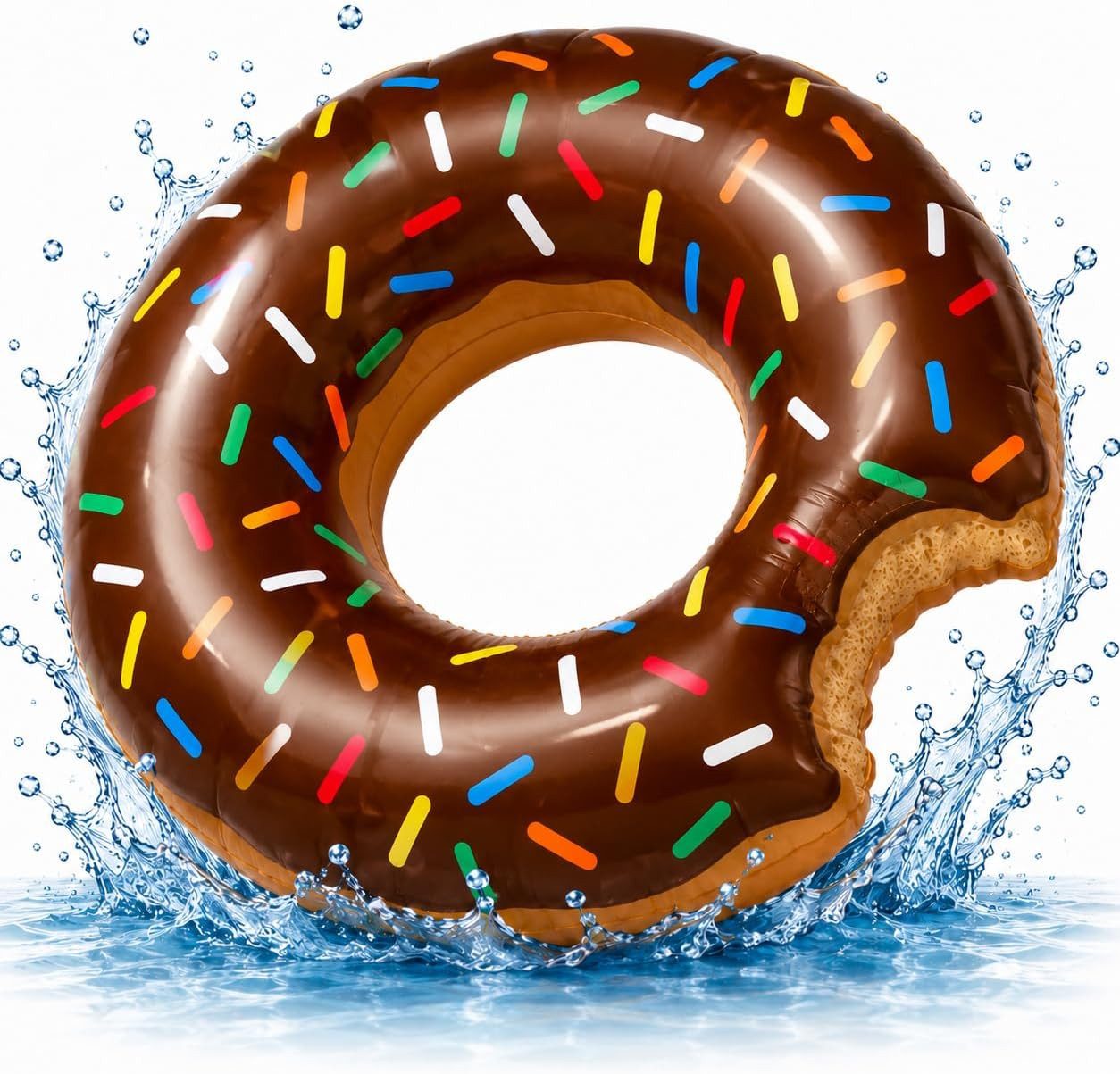 TK Gruppe Schwimmring Donut Schwimmring aufblasbar Ø 120 cm – Schwimmreifen für Pool (Schwimmring), 120 cm