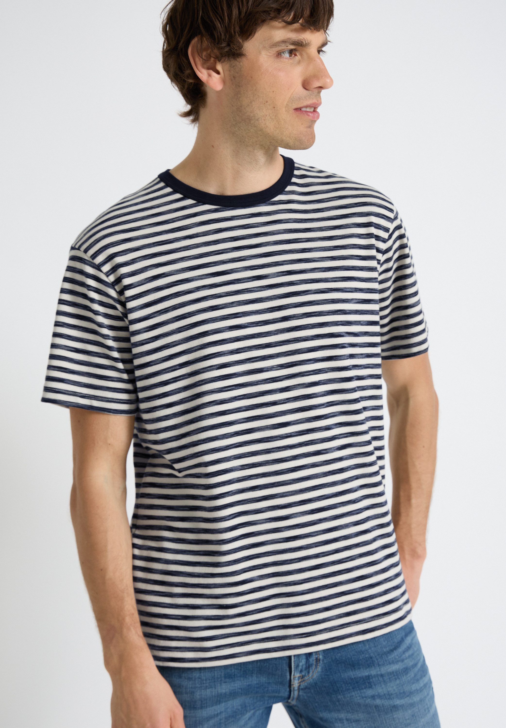 STREET ONE MEN T-Shirt im Streifendesign