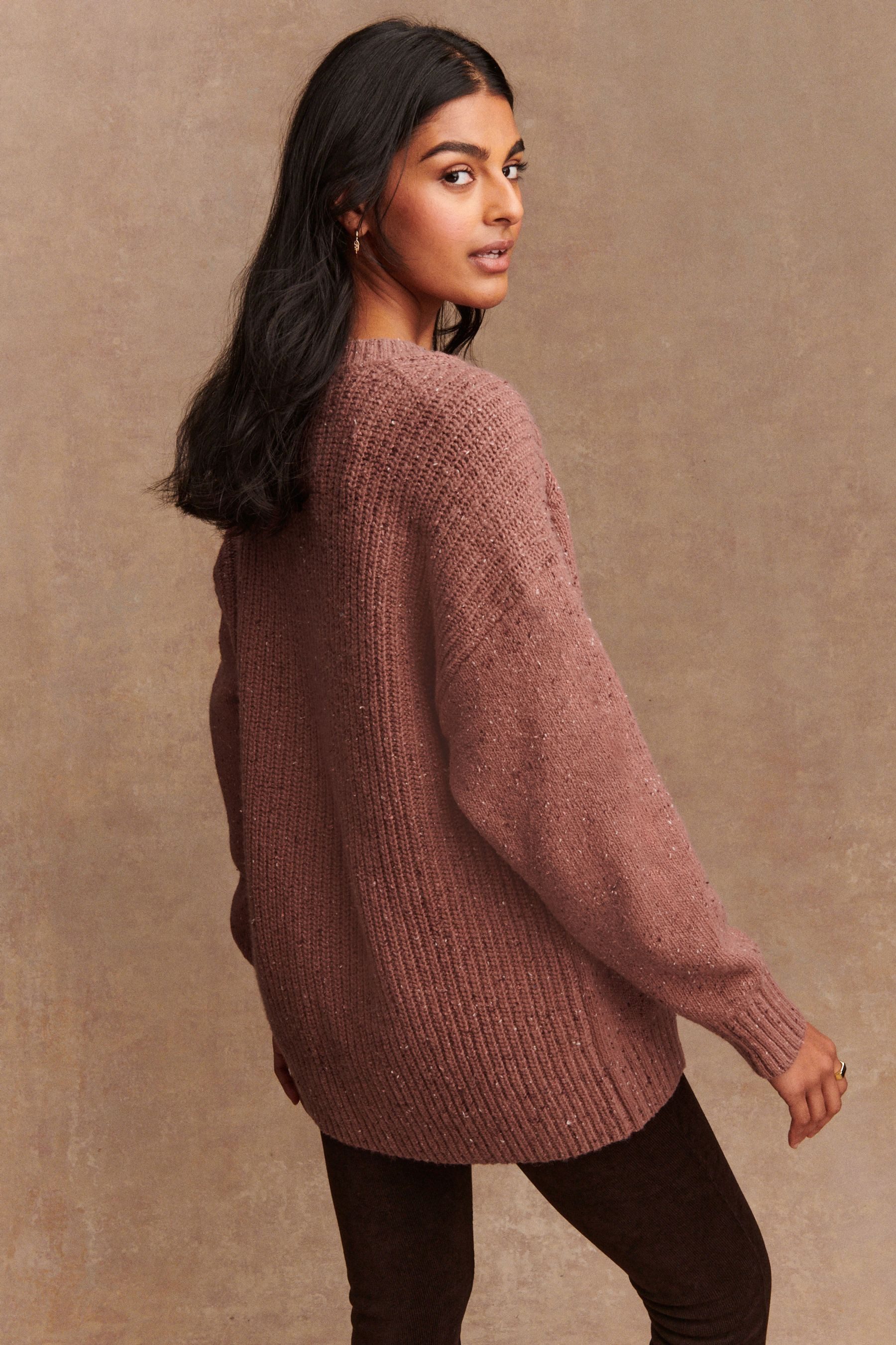 Next V-Ausschnitt-Pullover Längerer Pullover mit V-Ausschnitt günstig online kaufen