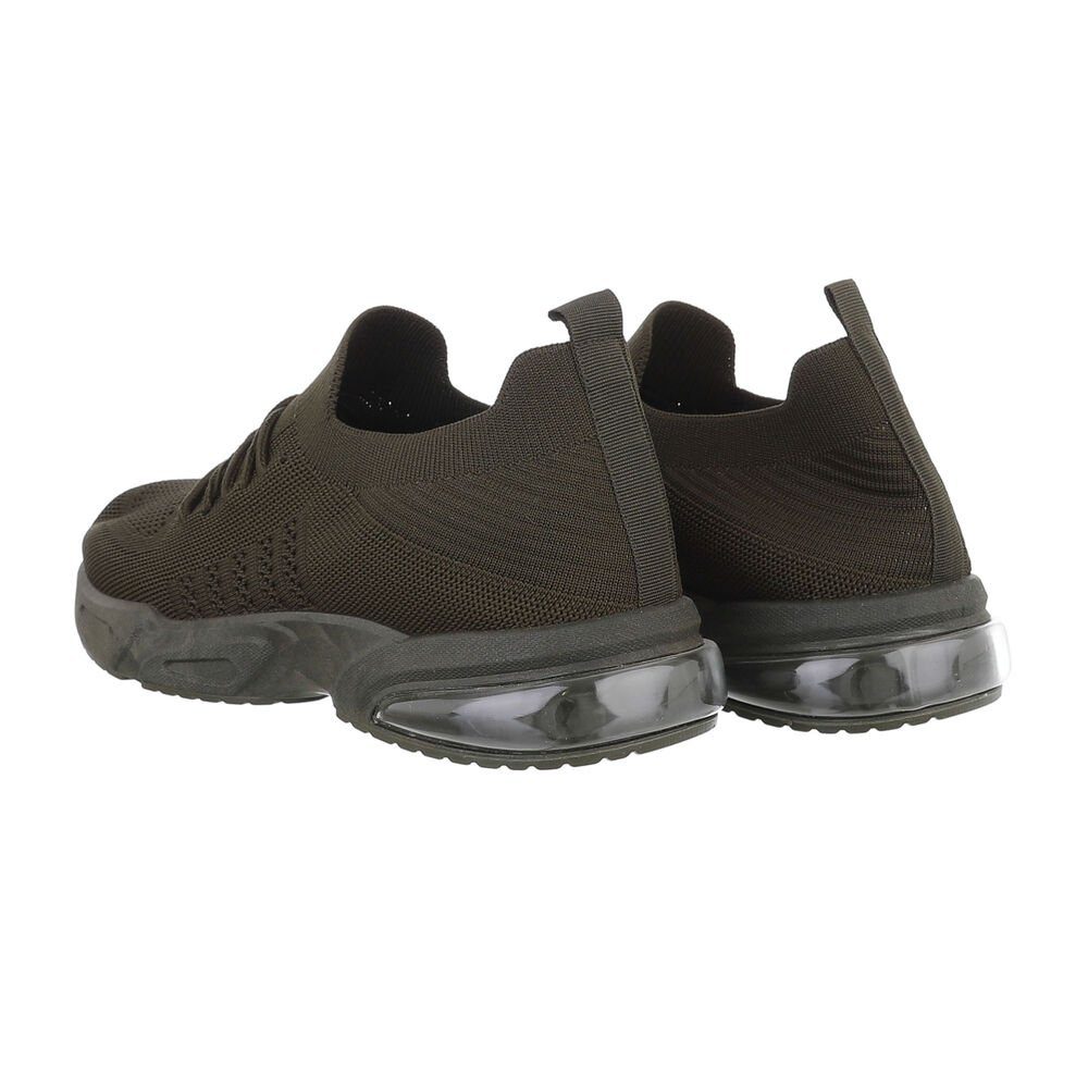 Coolwalk Herren Low-Top Freizeit Sneaker Flach Sneakers in Olive