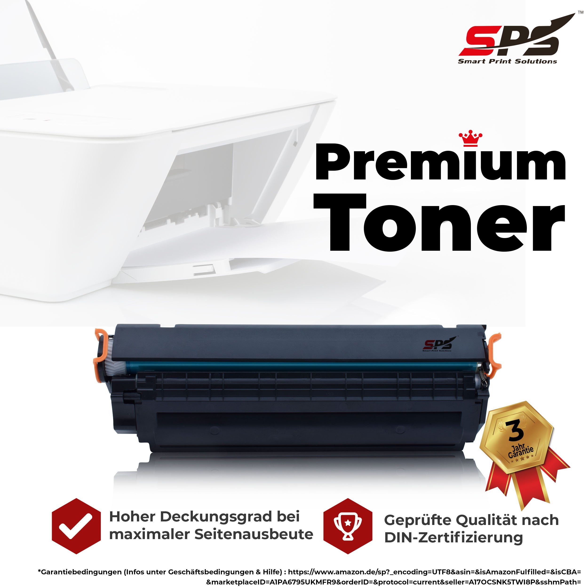 Q2612A, SPS Tonerkartusche für HP (1er Kompatibel 12A Pack) 1015 Laserjet