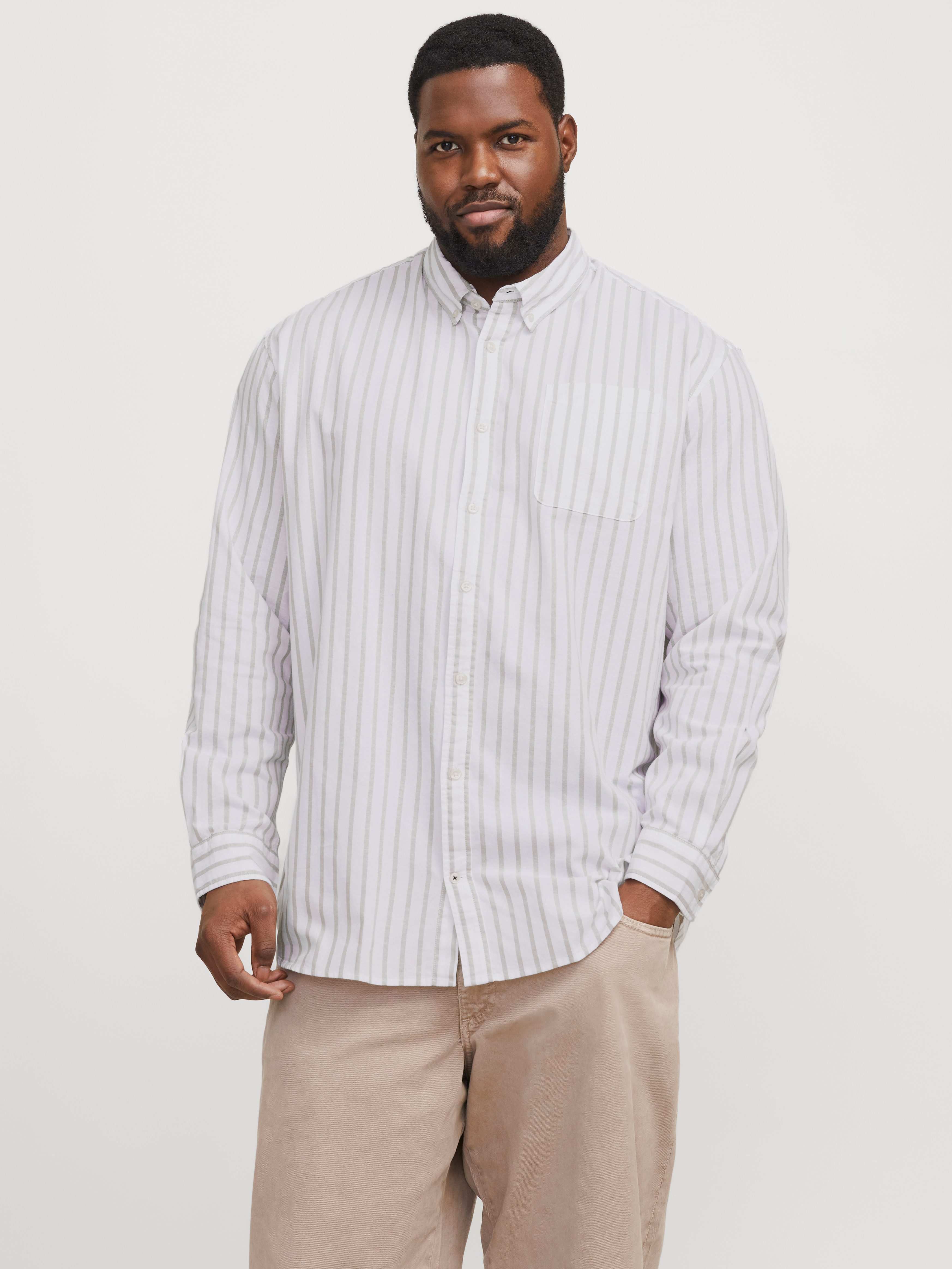 Jack & Jones PlusSize Langarmhemd JJEOXFORD günstig online kaufen