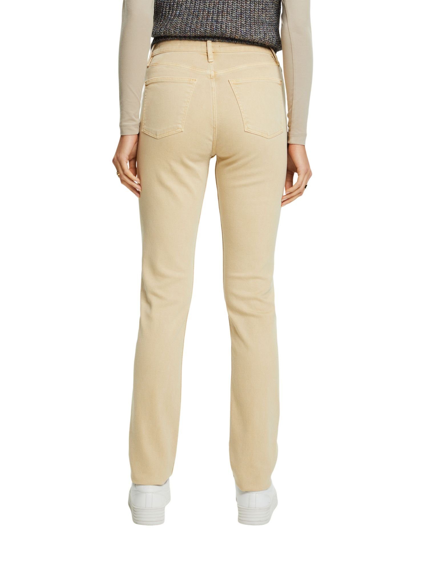 Esprit Slim-fit-Jeans Twillhose mit Passform schmaler hohem und Bund