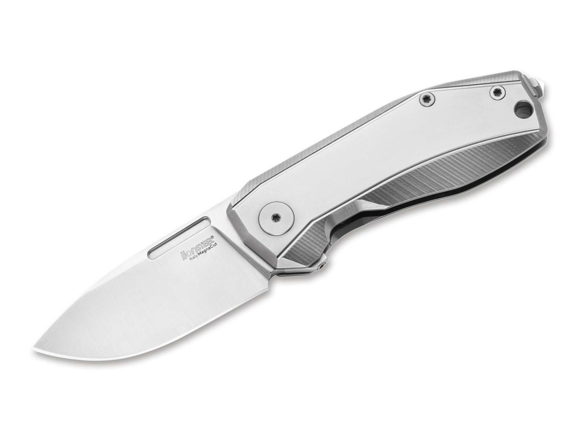 LionSteel Taschenmesser Taschenmesser Nano Titanium Grey
