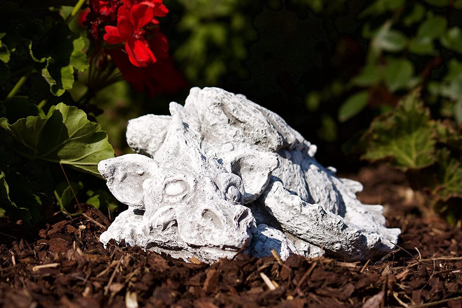 Stone and Style Gartenfigur Frostfeste Steinfigur Drache Flokii – Bild 3 von 5