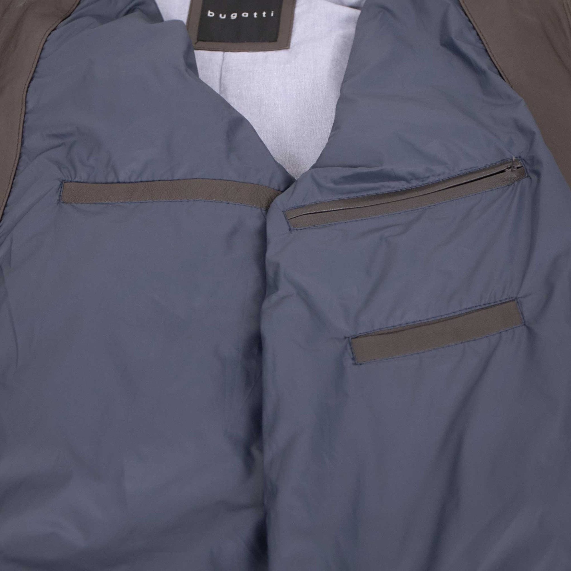 bugatti Lederjacke BGT-022/M Bugatti - Herren Lederjacke Lammnappa dunkelbraun