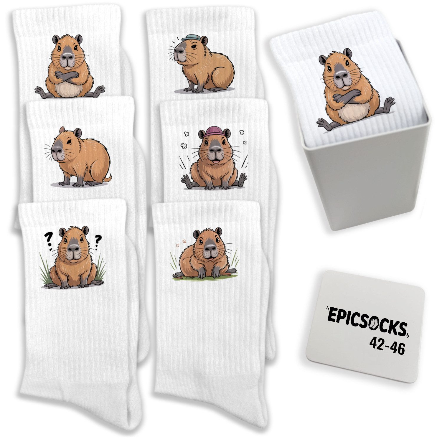 speecheese Freizeitsocken epicsocks Chill Capybara Socken in 42-46 im