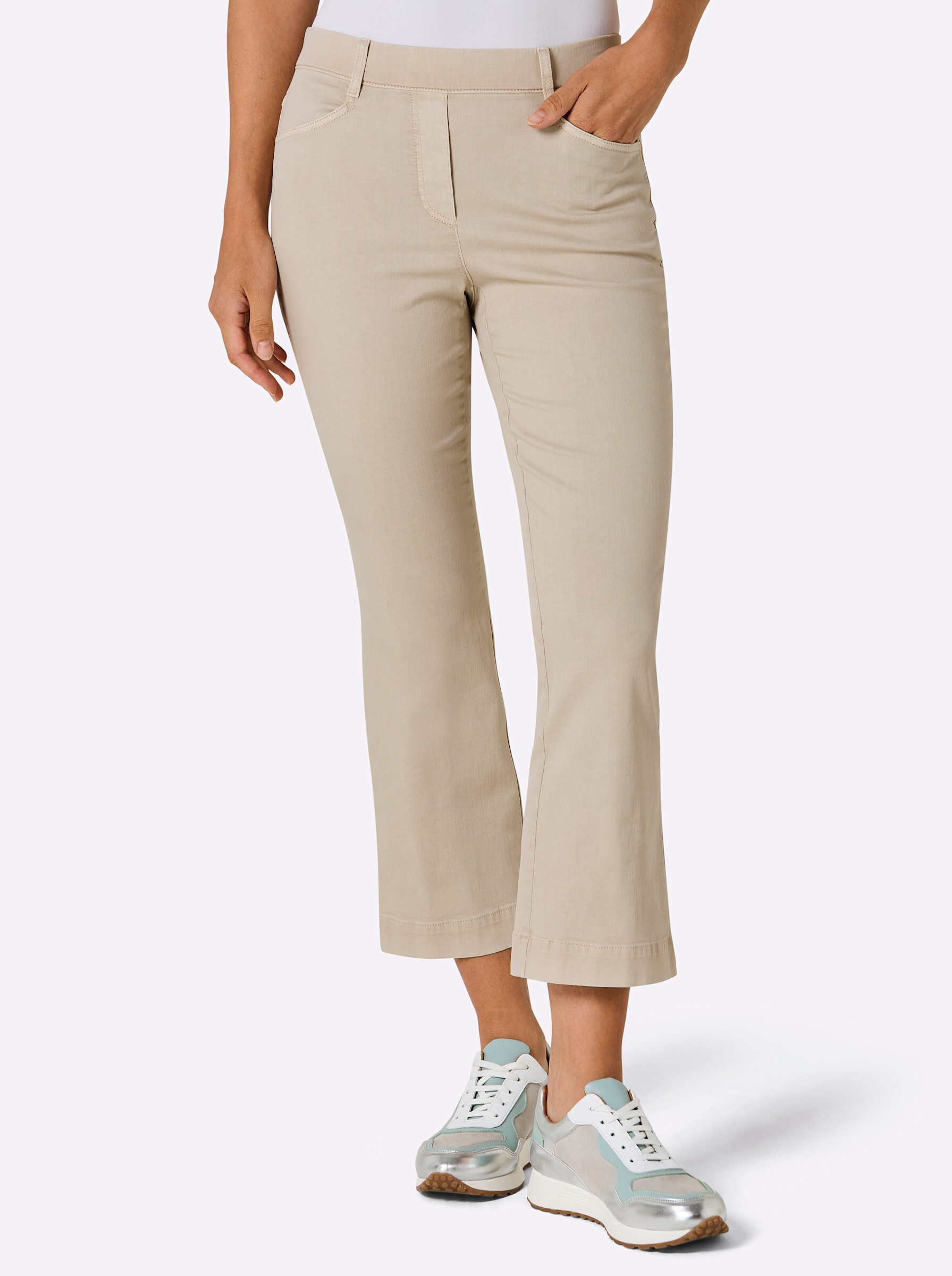 ascari Bequeme Jeans Edel-7/8-Jeans leicht vertieft