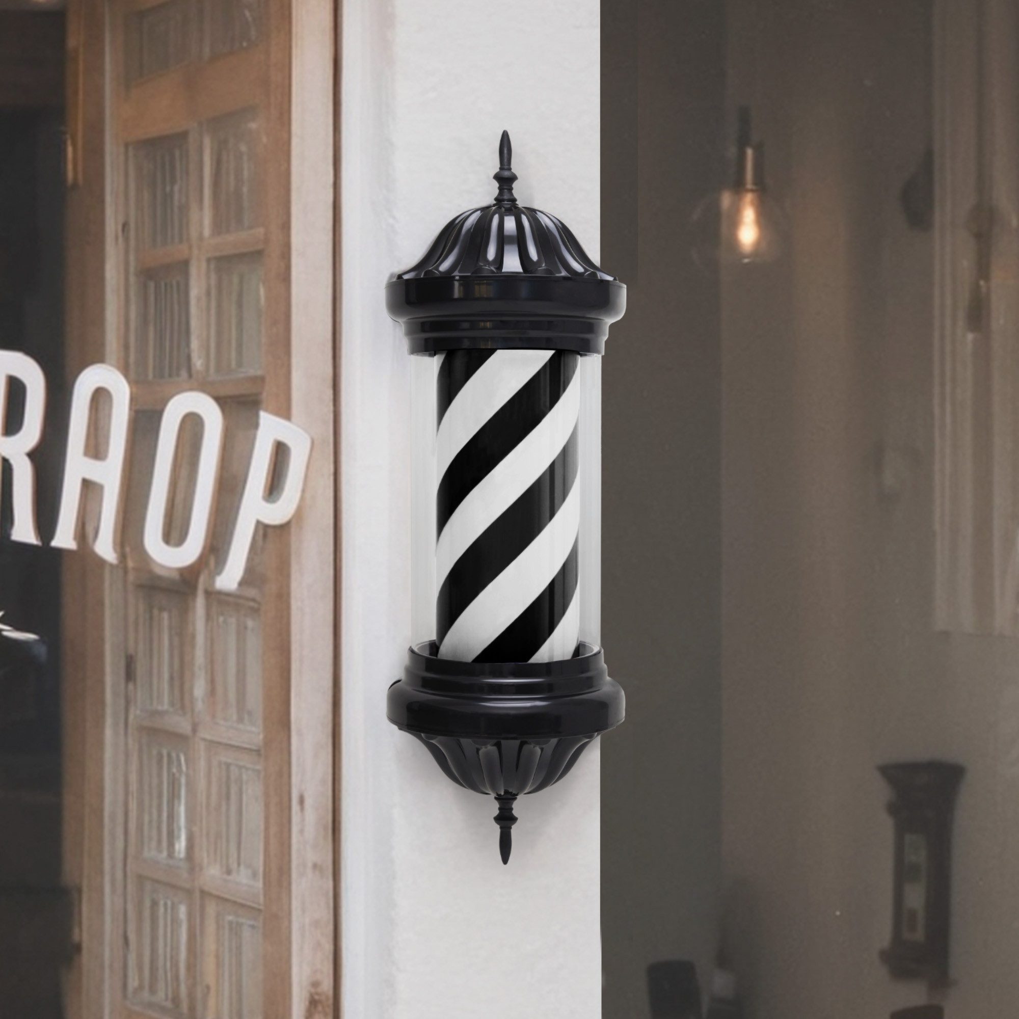 Barberpub Außen-Wandleuchte BarberPub Barber Pole Barbierstab, günstig online kaufen