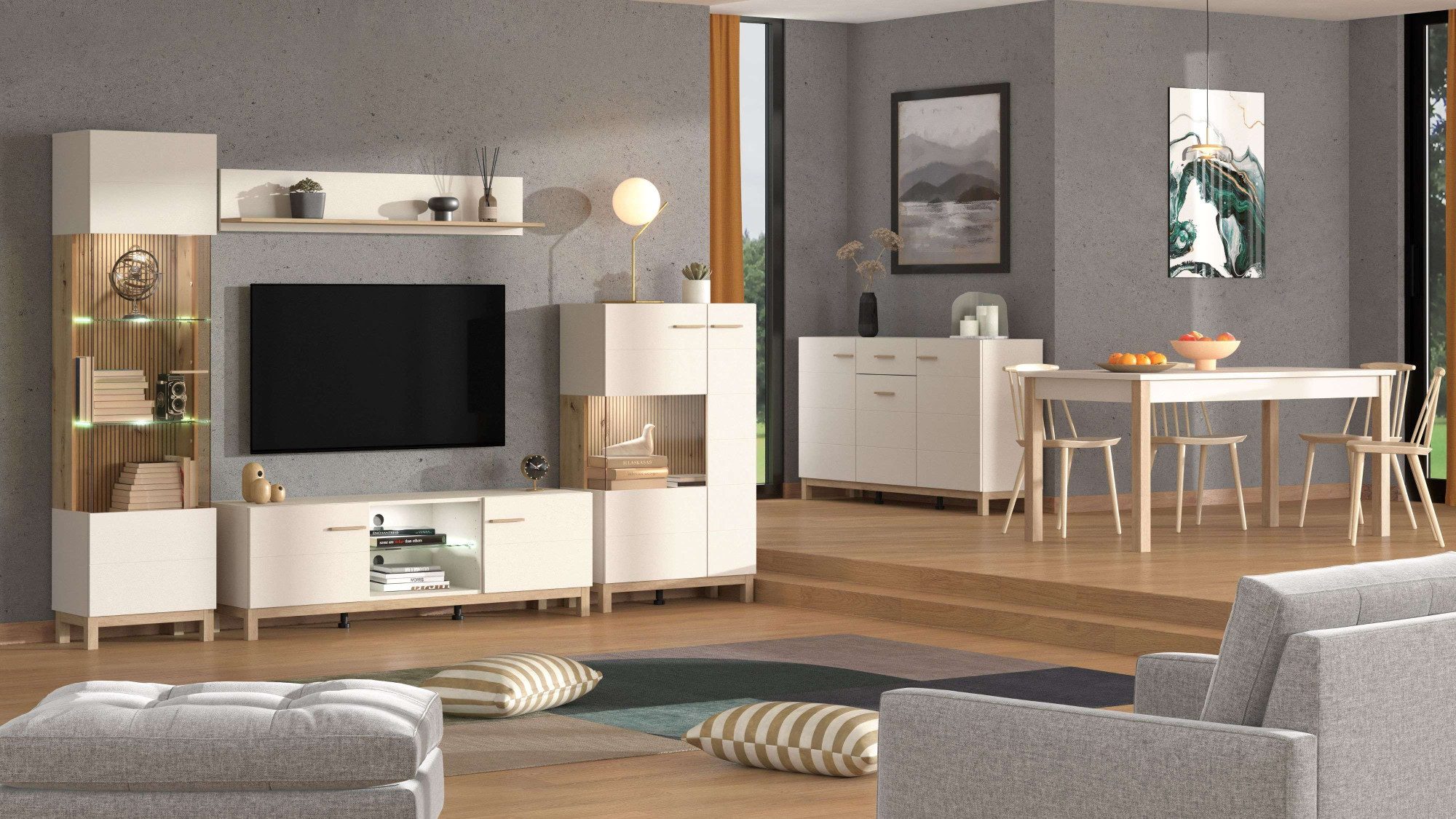 Home affaire Wandregal Essex Schwebendes Regal, Wandkonsole, Wandboard, Ablageboden, Wandmontiert, Gesamtbreite 137,5 cm