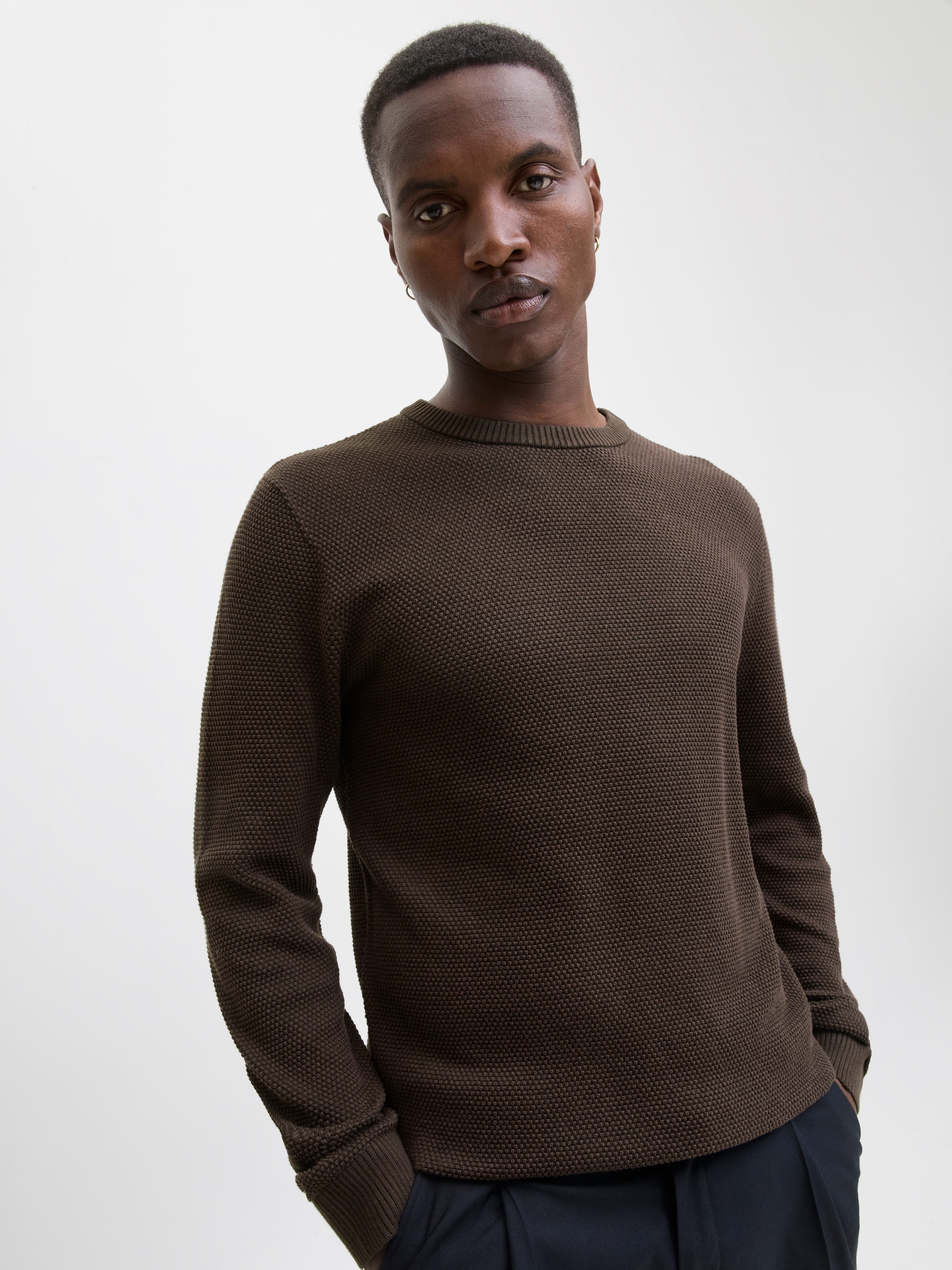 Jack & Jones Rundhalspullover JJEGLOBE KNIT günstig online kaufen