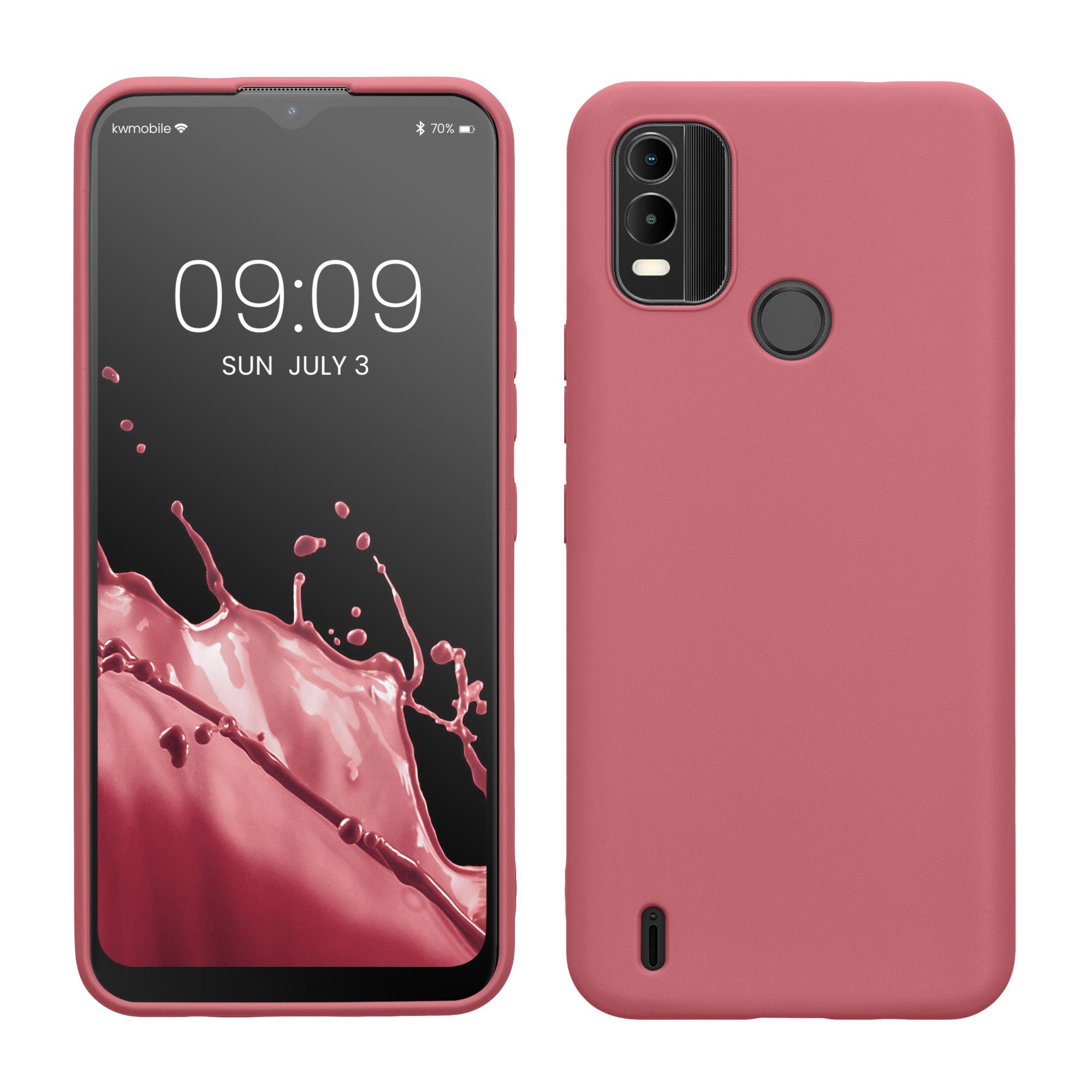 kwmobile Handyhülle Hülle für Nokia C21 Plus, Hülle Silikon - Soft Handyhülle - Handy Case Cover
