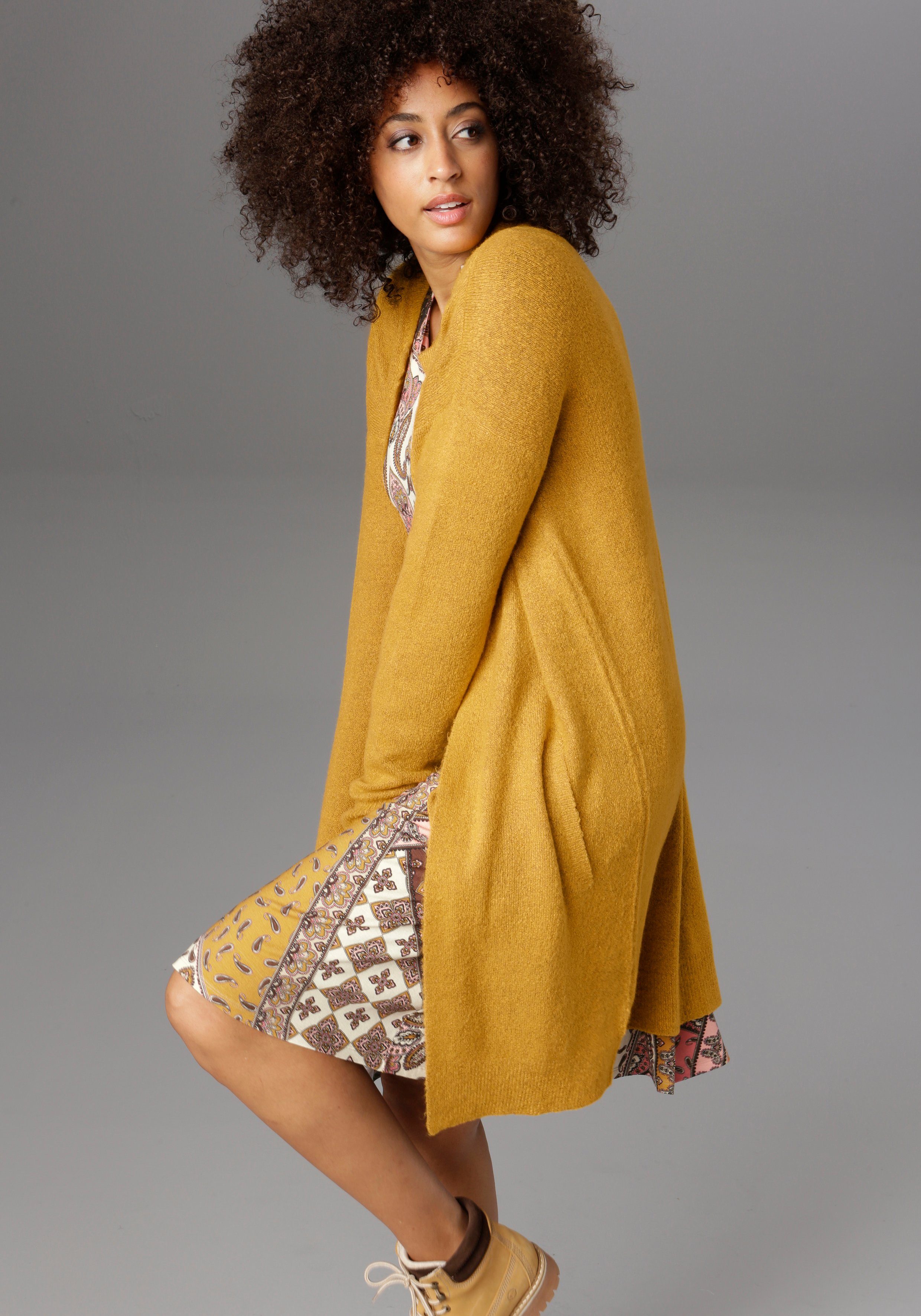 Aniston CASUAL Strickjacke im Oversize Look günstig online kaufen