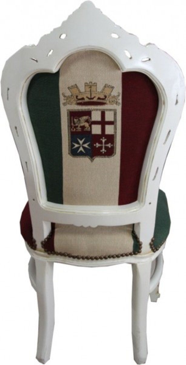 Casa Padrino / Stil Italien Esszimmerstuhl Antik Creme Barock Esszimmer Stuhl