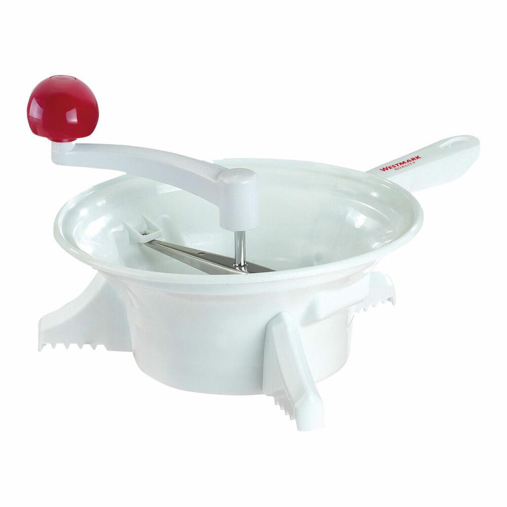 WESTMARK Küchensieb Passiermaschine, ø 23 cm, hochwertiger Kunststoff/Rostfreier Edelstahl, ABS