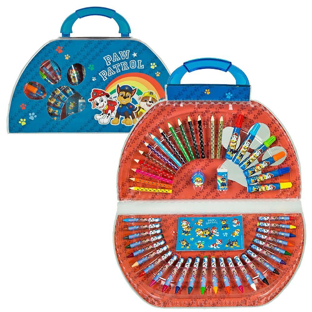 PAW PATROL Kreativset Malkoffer 51-teilig Paw Patrol Kreativ-Set Malen & Gestalten