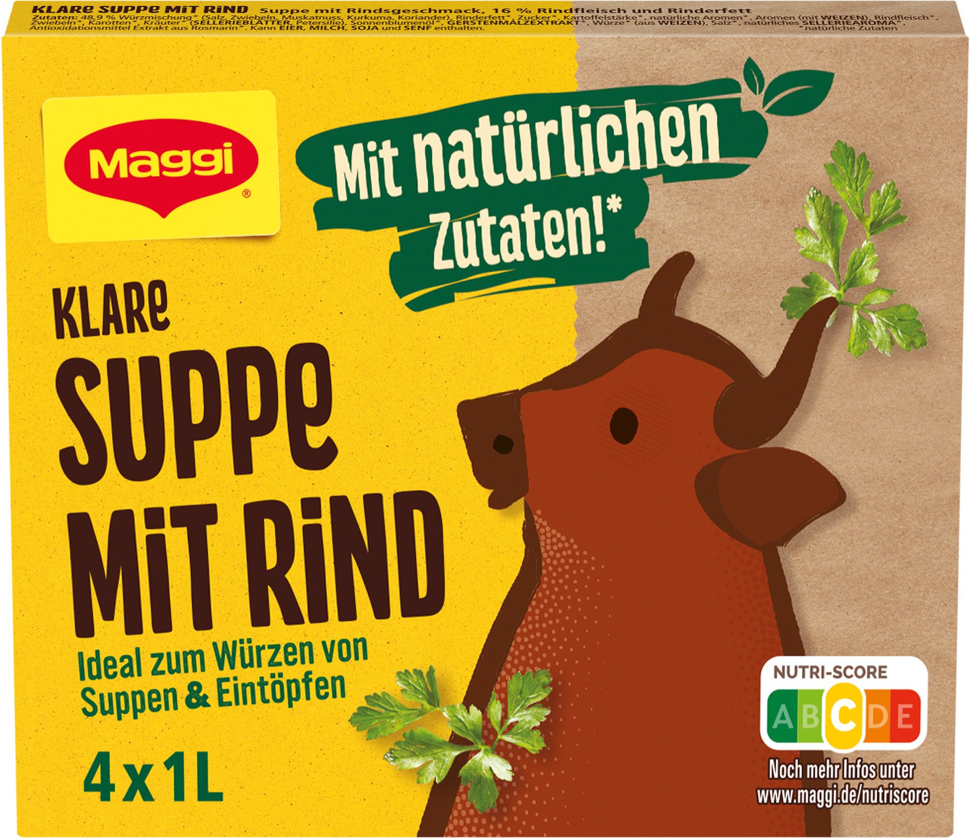 MAGGI Fertiggericht, Maggi klare Fleischsuppe 80g