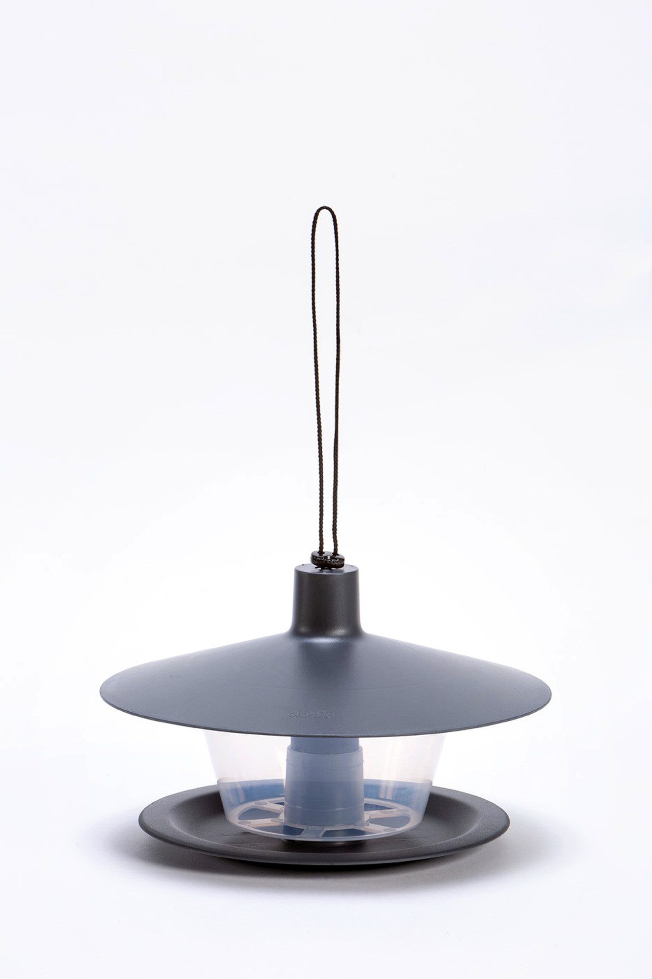 PLASTIA Vogelhaus Plastia Vogelfutterhaus Finch anthrazit-grau günstig online kaufen
