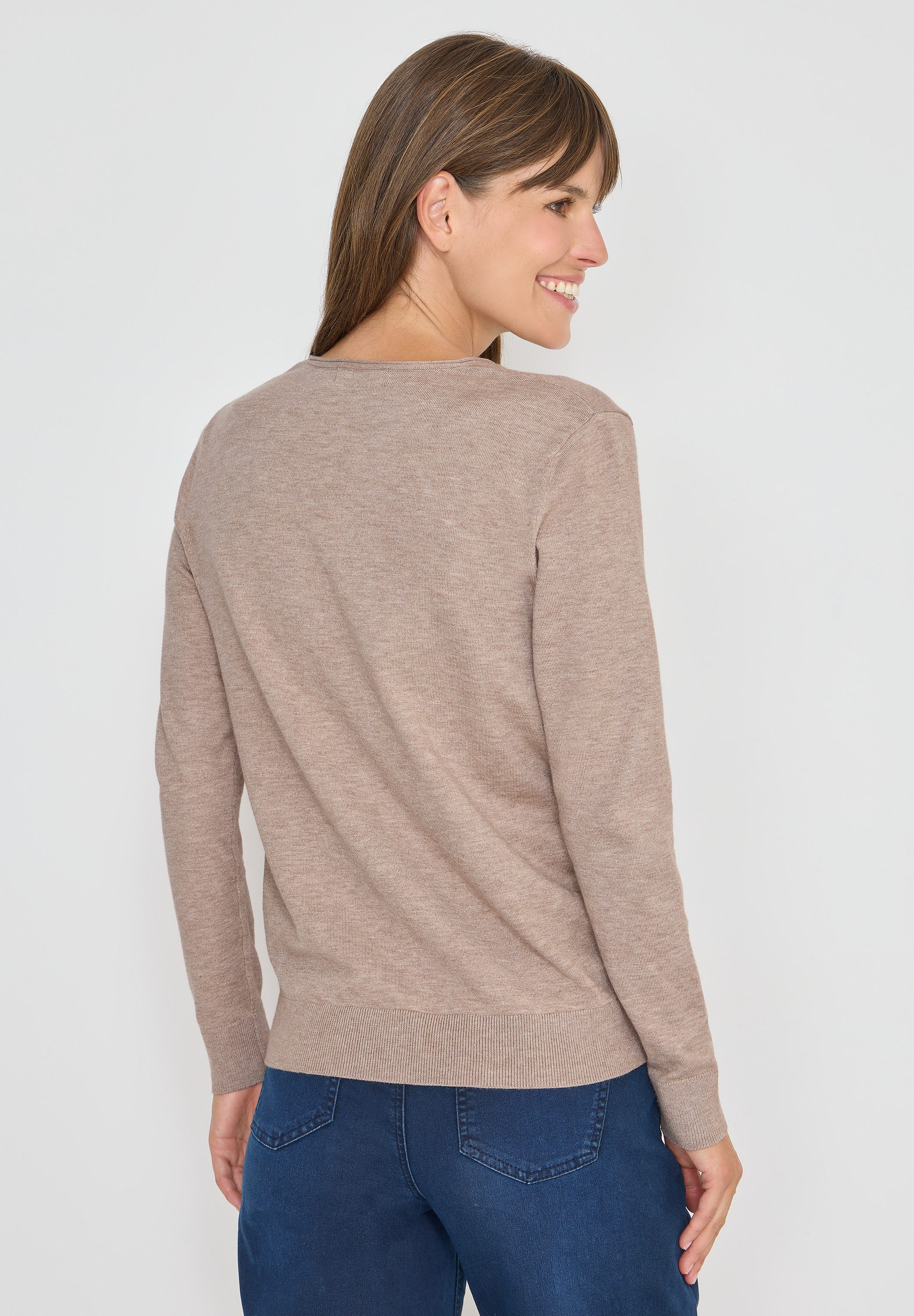 CECIL Strickpullover mit Materialmix günstig online kaufen