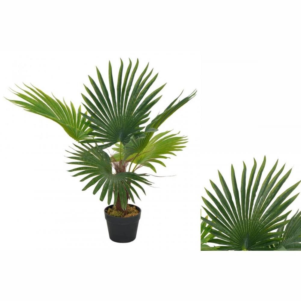 Künstliche Zimmerpflanze Künstliche Pflanze Palme mit Topf Grün 70 cm Pflanze realistisch echt, vidaXL, Höhe 0 cm