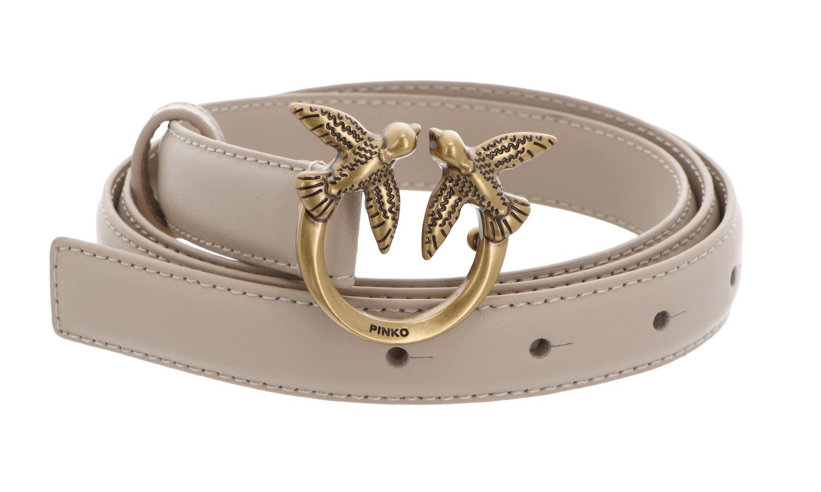 PINKO Ledergürtel H2 Belt aus echtem Rindsleder