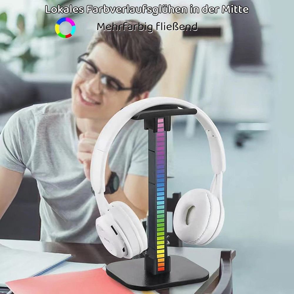 Universal RGB Headset JOYOLEDER Gaming Headset (1-tlg., Kopfhörerständer, Halterung Ständer Kopfhörer Kopfhörer) Ständer, für Datenübertragung alle