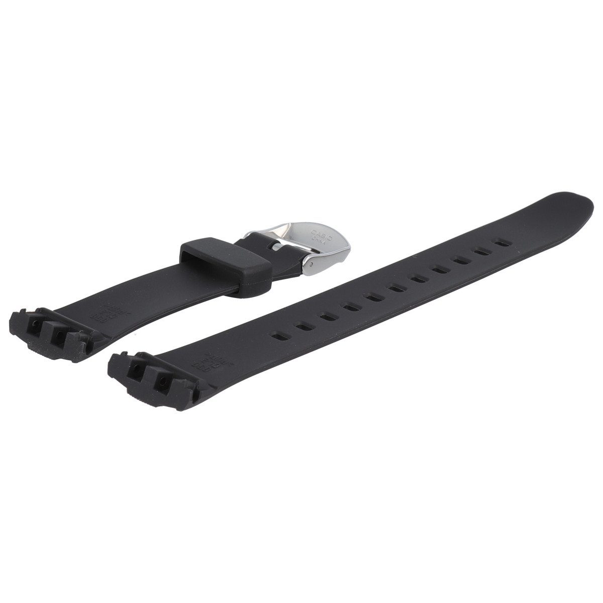 CASIO Uhrenarmband 23mm Kunststoff Schwarz WVA-470