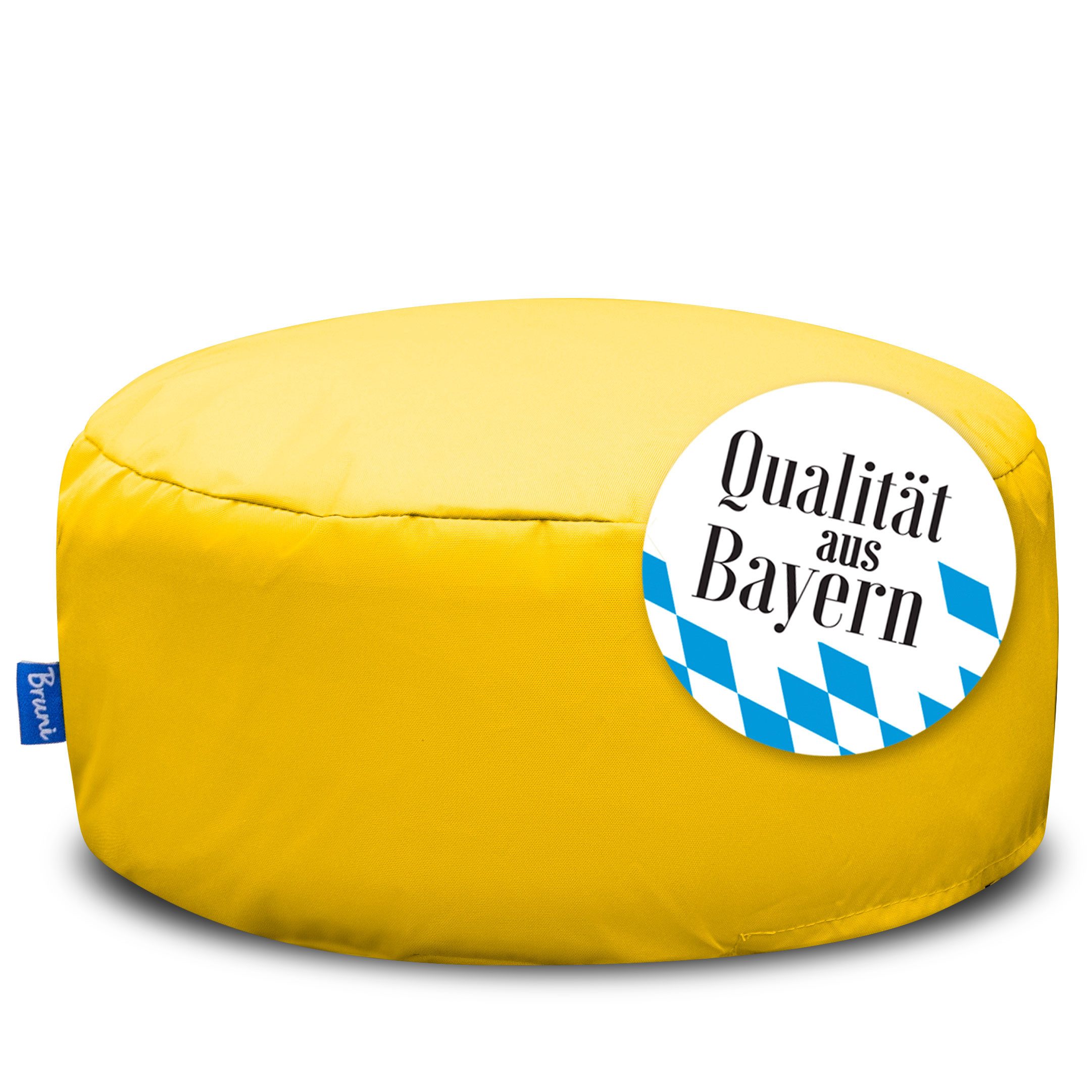 Bruni Pouf Sitzhocker Pouf für drinnen & draußen mit abnehmbarem Bezug, Gemütlicher Fuß- & Sitzhocker, Yogakissen, indoor & outdoor, waschbar