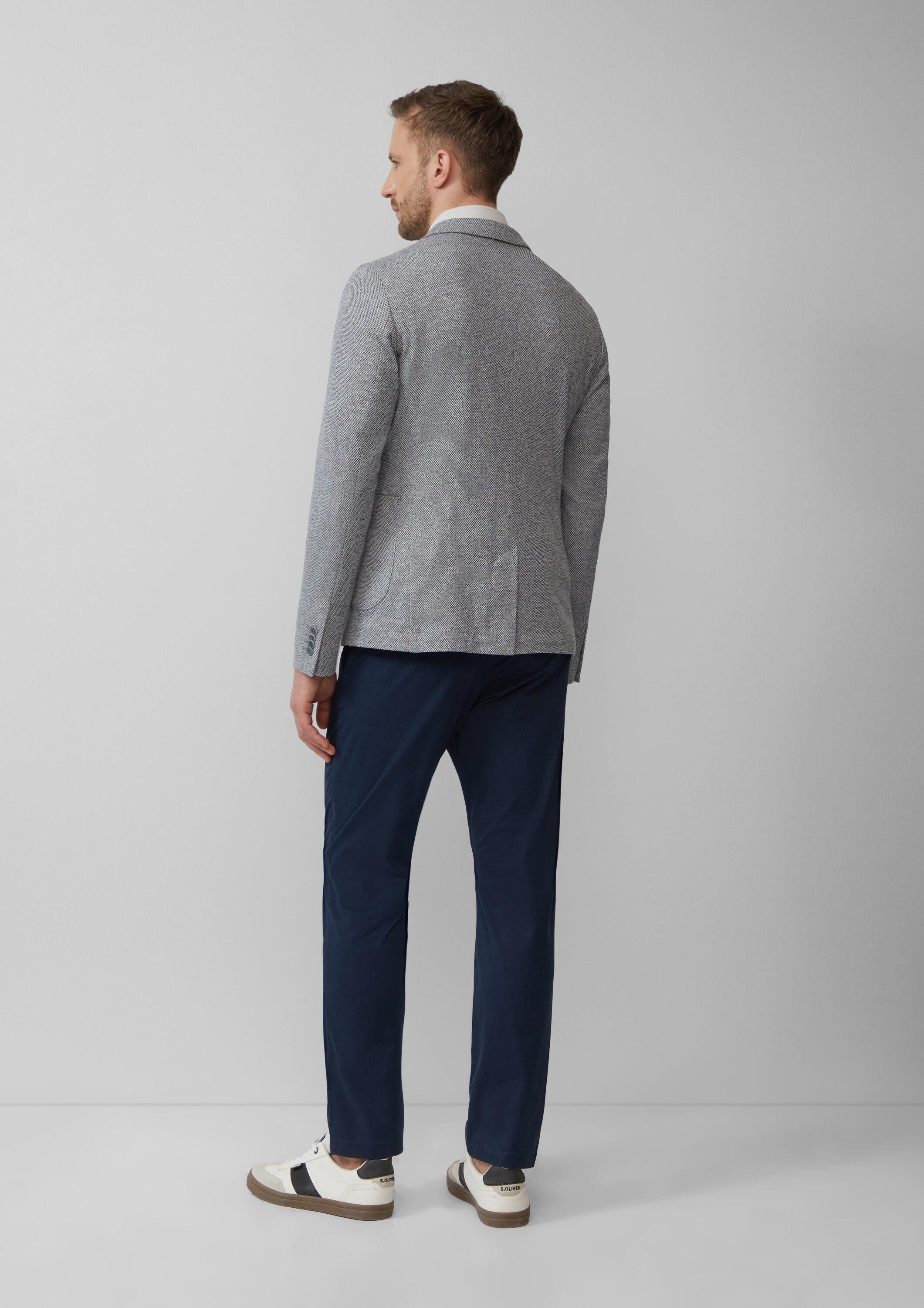 s.Oliver Sakko Indoor-Jacke S.OJOGG s.O JOGG: Strukturiertes Sakko aus meliertem Jersey