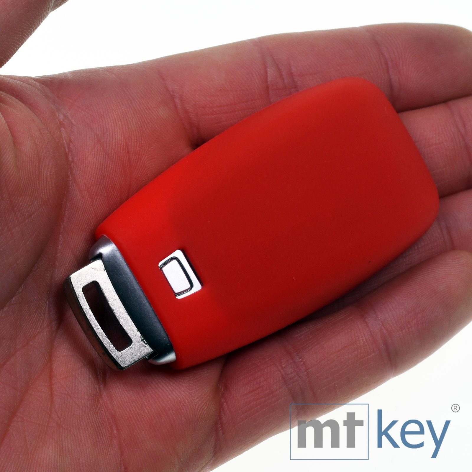 mt-key Schlüsseltasche Autoschlüssel Softcase Silikon C238 Rot, E-Klasse S213 Tasten KEYLESS Benz A238 Schutzhülle für 3 Mercedes W213