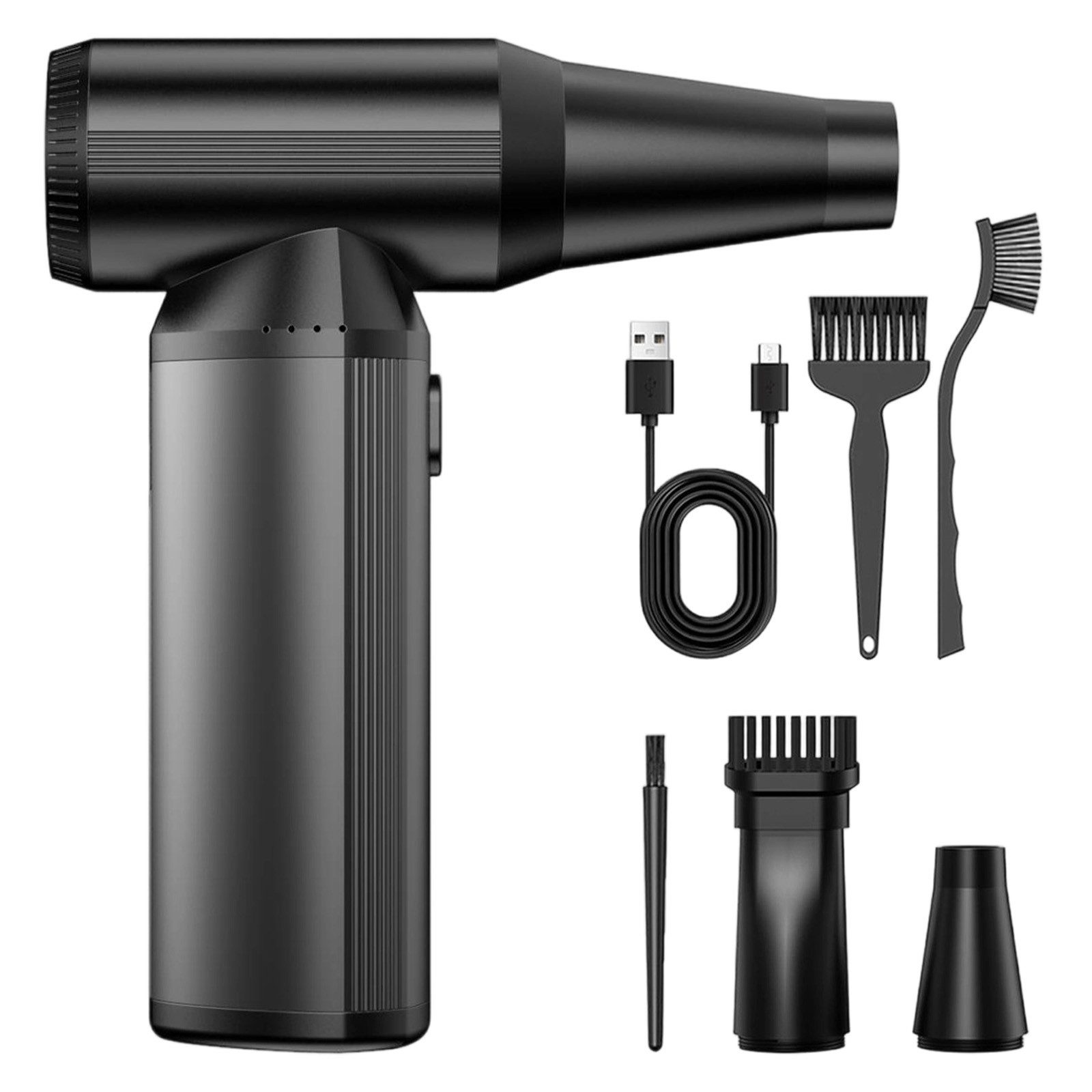 REDOM Akku-Handstaubsauger Luftstaubgebläse Mini Druckluftreiniger Staubbläser, 180 W, beutellos, 130000 U/min mit LED-Licht und 3 Geschwindigkeitsstufen 6000mAh Akku