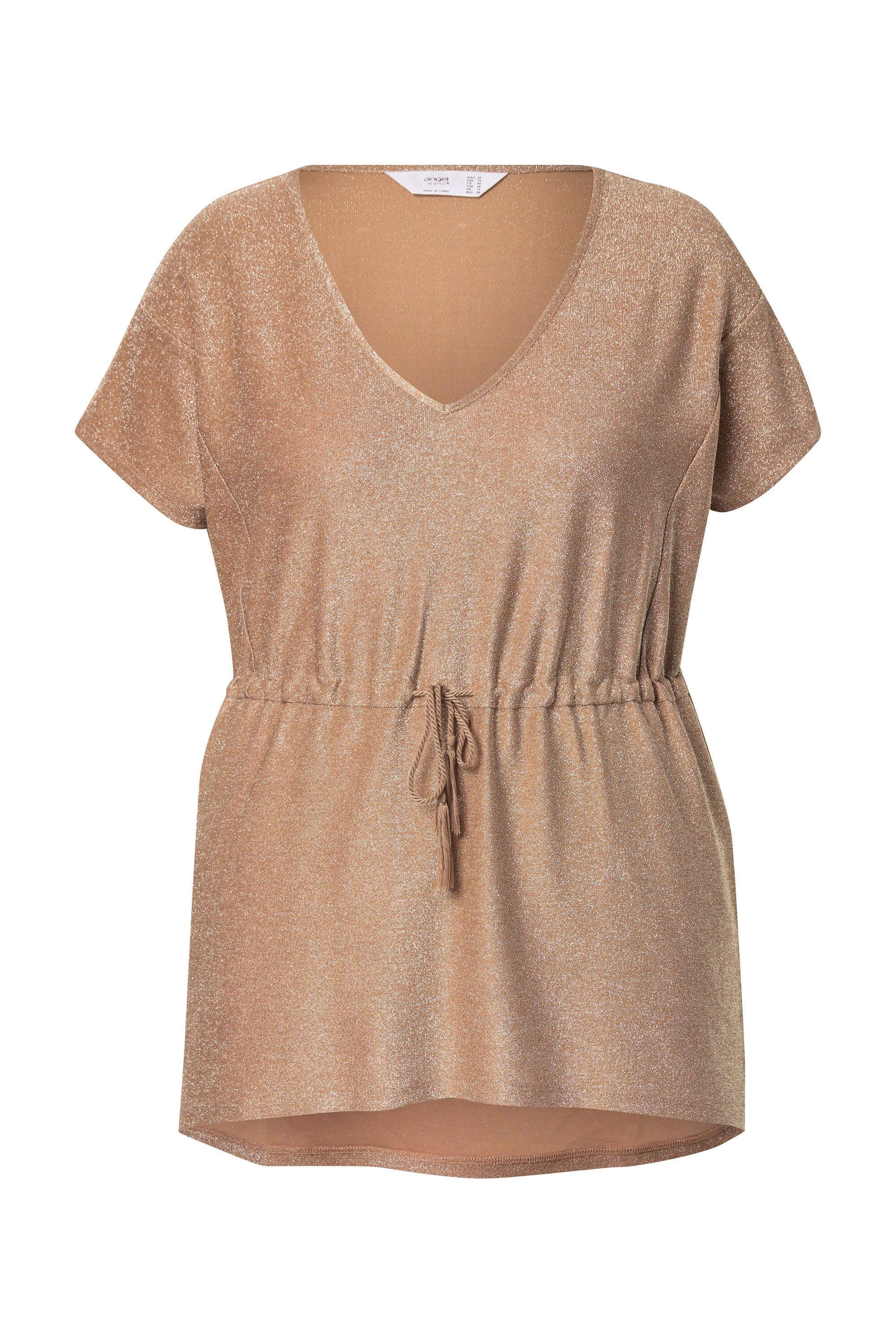MIAMODA T-Shirt T-Shirt A-Linie glitzernder Jersey günstig online kaufen