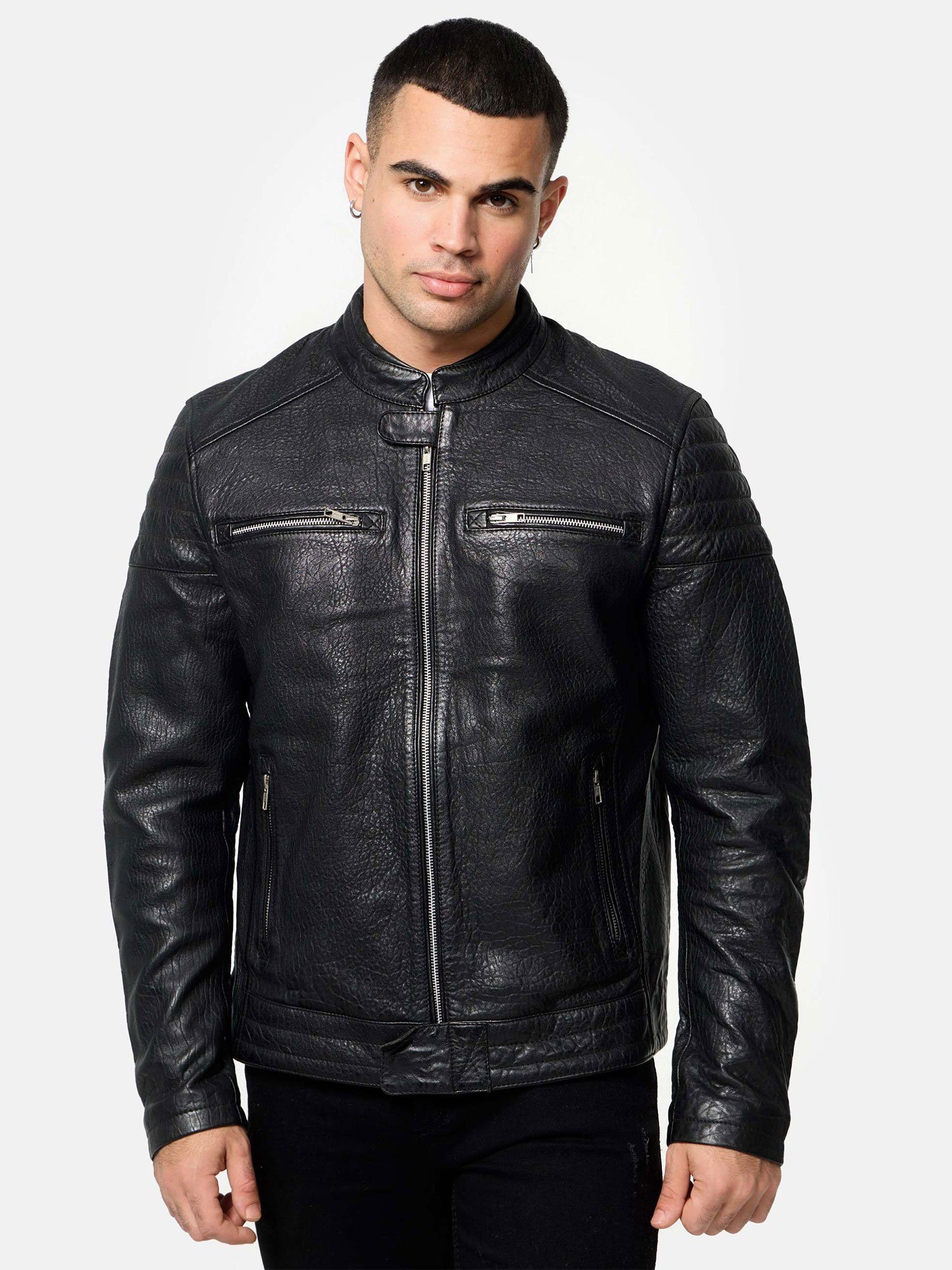 Tazzio Lederjacke A803 Herren Echtleder Leder Jacke – Bild 3 von 5