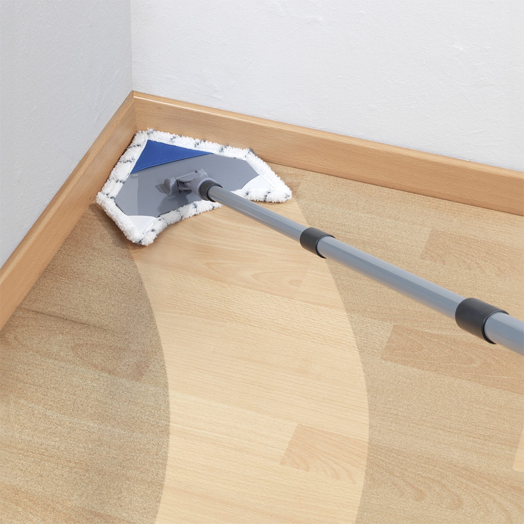 Maximex Bodenwischer-Set Multiflex-Wischer inkl. Teleskopstiel, (Set, 5-St), für Fliesen, Fenster und Böden, mit Aufhangöse